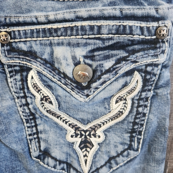 Mammut Straight Leg Denim Mens Jeans Thick Stitch 31X31 - Picture 8 of 16